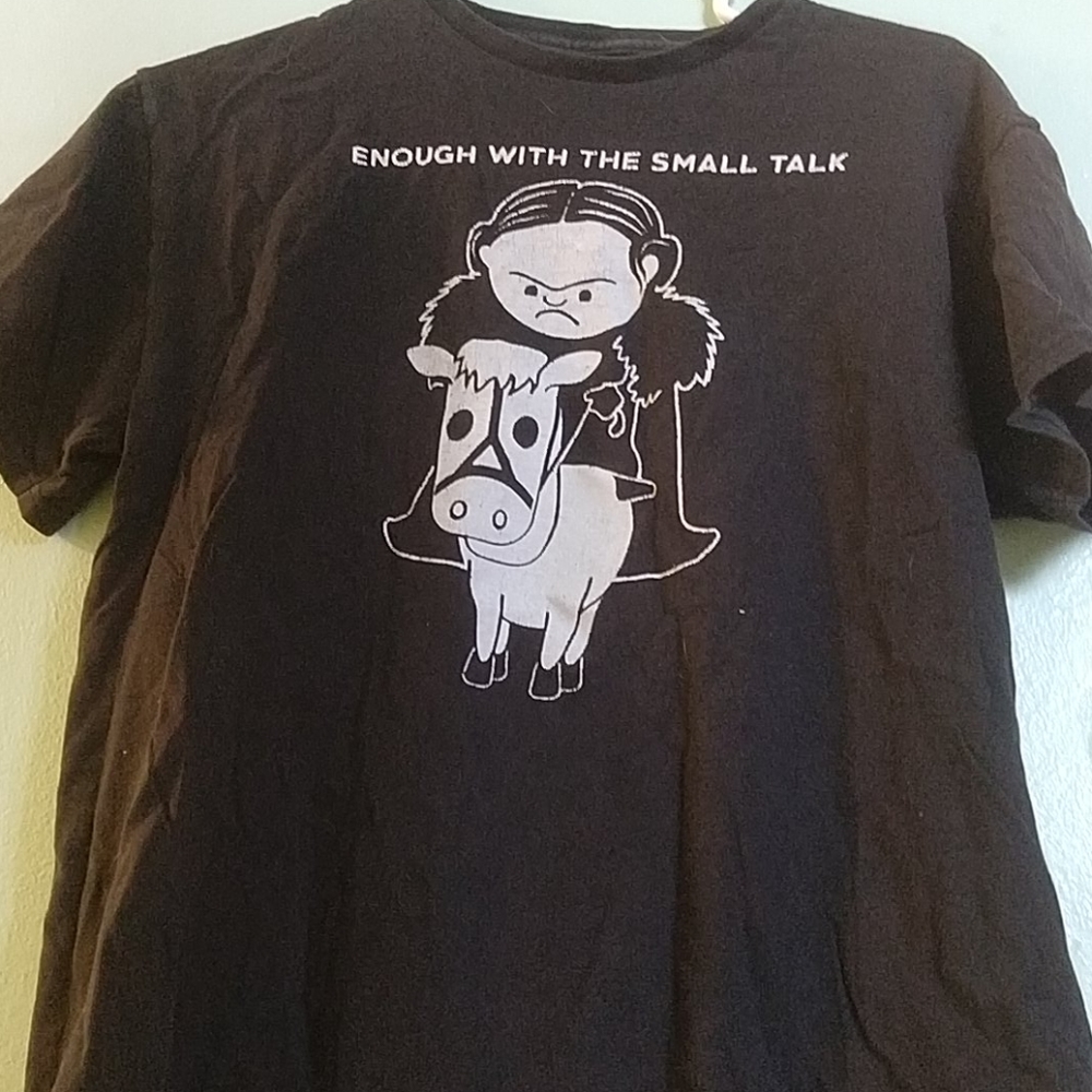 Enough With The Small Talk Tshirt Black Women